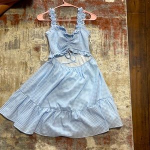 Blue/White Plaid Sundress